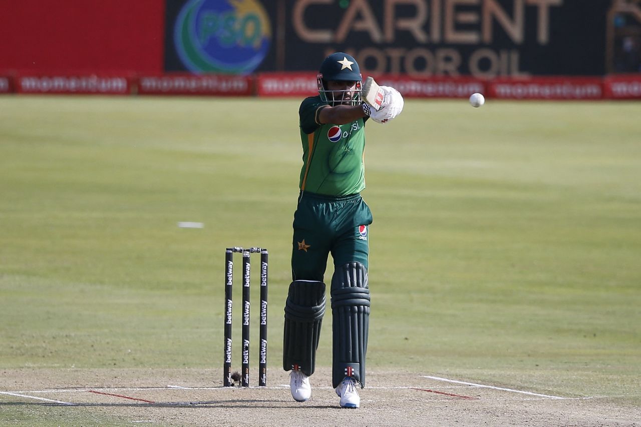 Babar Azam pulls a short delivery, South Africa vs Pakistan, 1st ODI, Centurion, April 2, 2021