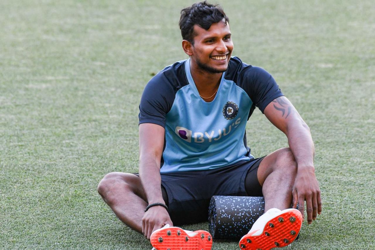 T Natarajan at a practice session ahead of the Test, Australia vs India, first Test, Adelaide, December 16, 2020  