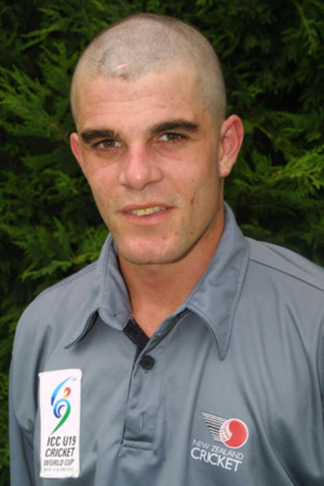 Portrait of Peter Borren, January 2002 - New Zealand Under-19 player for the ICC Under-19 World Cup 2002.