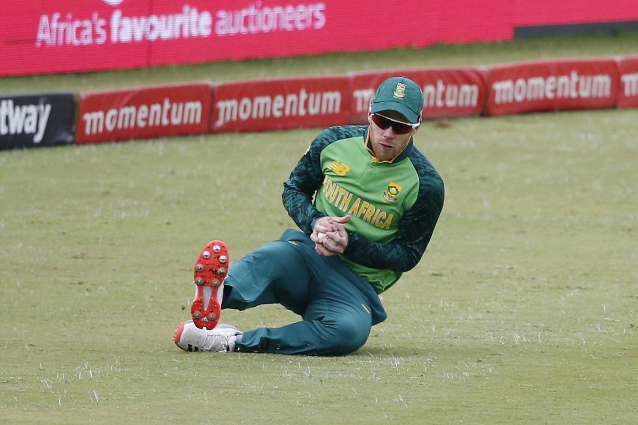 Kyle Verreynne takes a catch to dismiss Babar Azam, South Africa vs Pakistan, 3rd ODI, Centurion, April 7, 2021