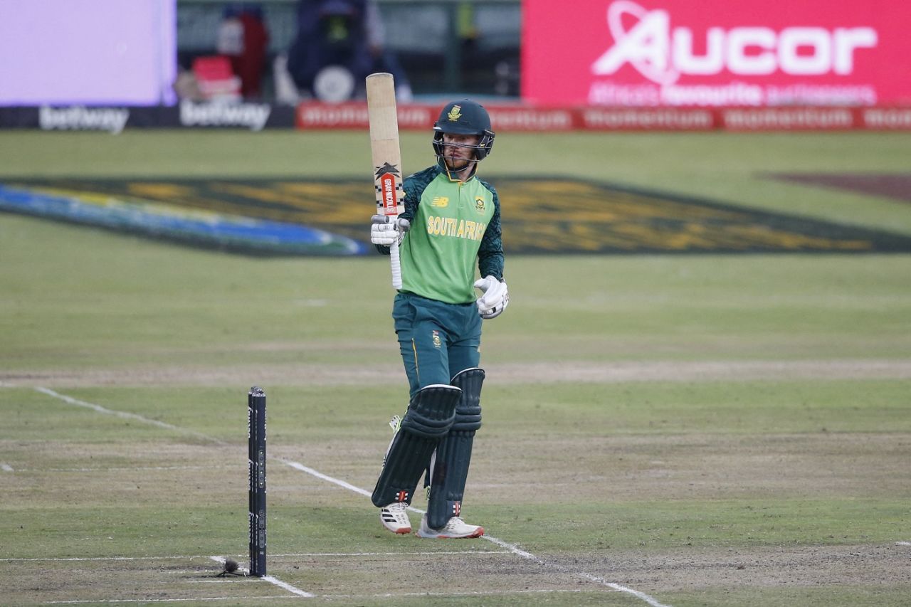 Kyle Verreynne raises his half-century, South Africa vs Pakistan, 3rd ODI, Centurion, April 7, 2021
