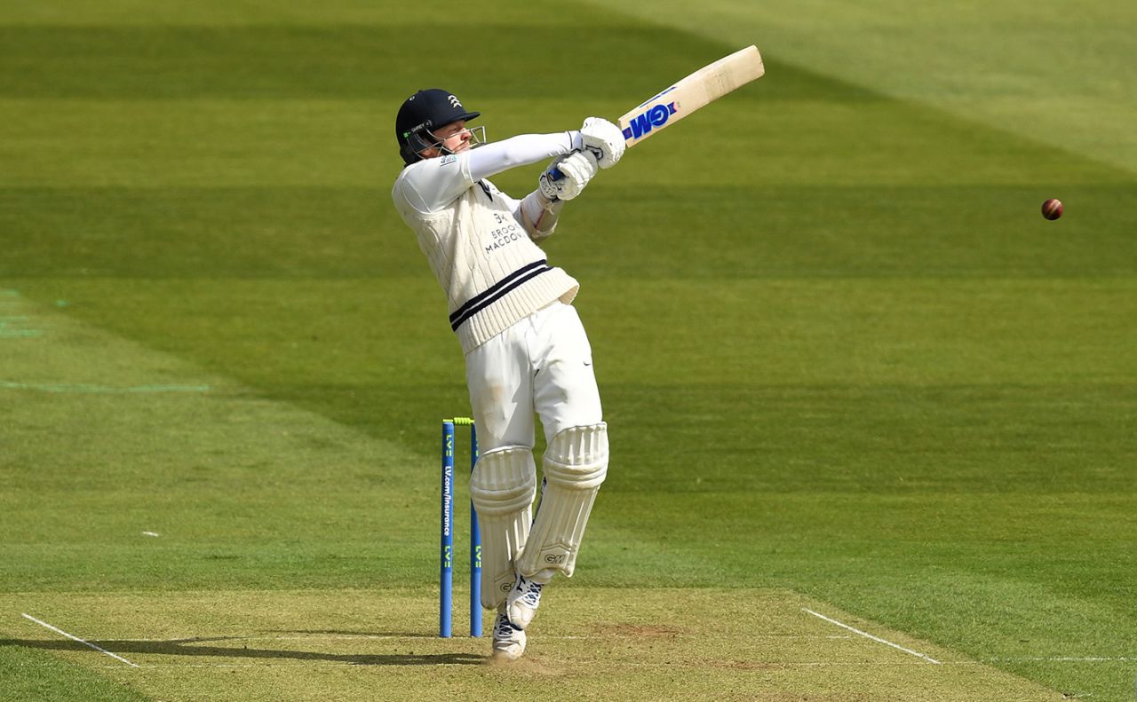 Sam Robson in full flow, Middlesex vs Somerset, County Championship, Lord's, April 8, 2021