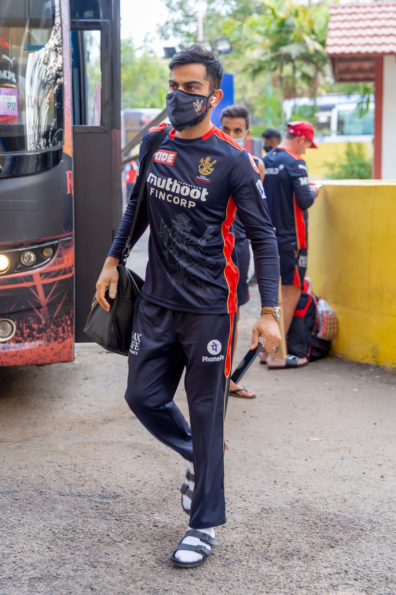 Virat Kohli arrives at Chepauk ahead of the season opener, Mumbai Indians vs Royal Challengers Bangalore, IPL 2021, Chennai, April 9, 2021