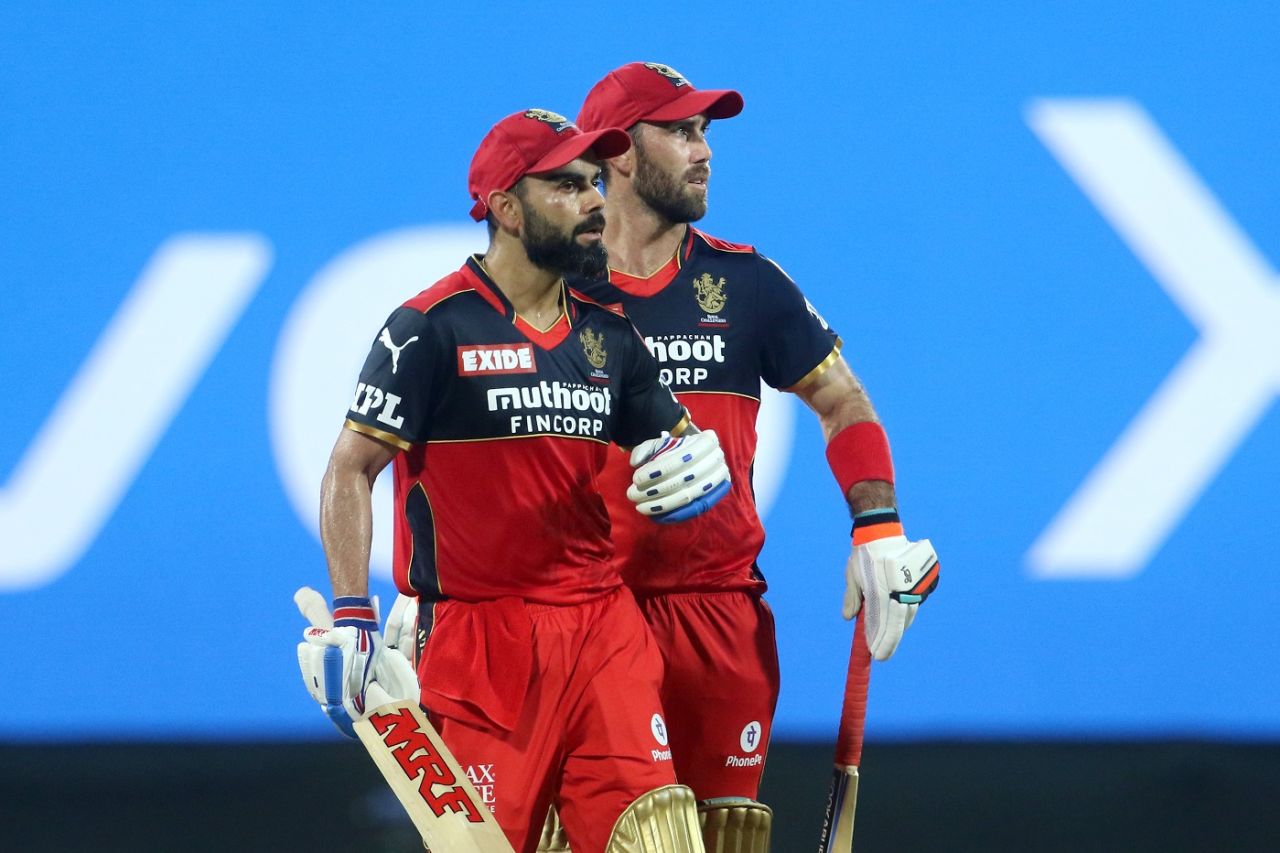 Virat Kohli and Glenn Maxwell put up a fifty-plus stand, Mumbai Indians vs Royal Challengers Bangalore, IPL 2021, Chennai, April 9, 2021