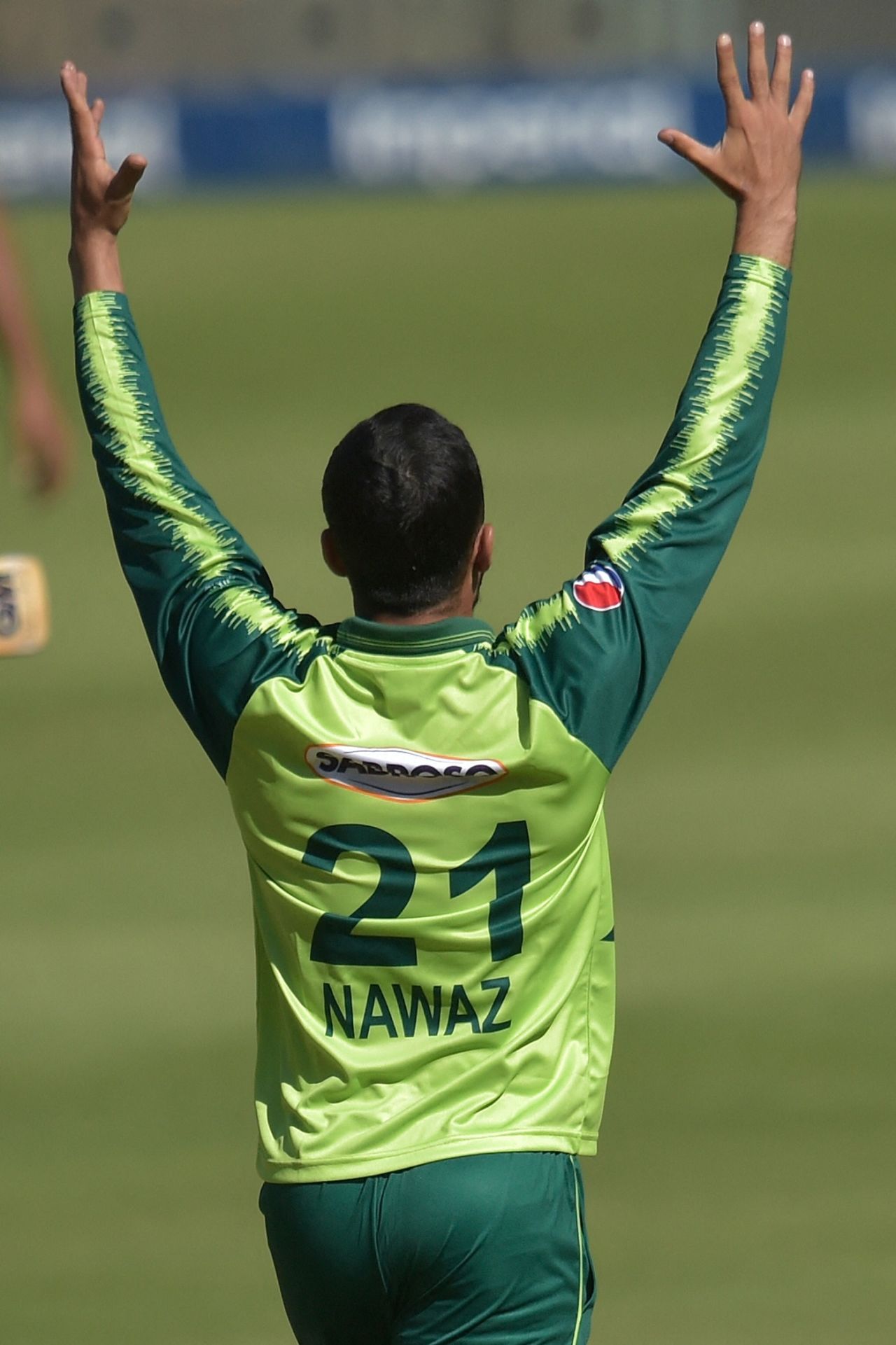 Mohammad Nawaz appeals for a wicket, South Africa vs Pakistan, 1st T20I, Johannesburg, April 10, 2021