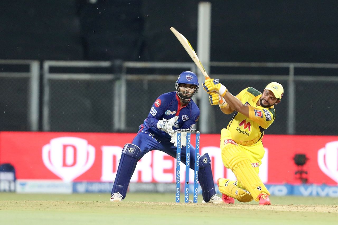 Suresh Raina set Chennai Super Kings up with 54 off 36, Chennai Super Kings vs Delhi Capitals, IPL 2021, Mumbai, April 10, 2021