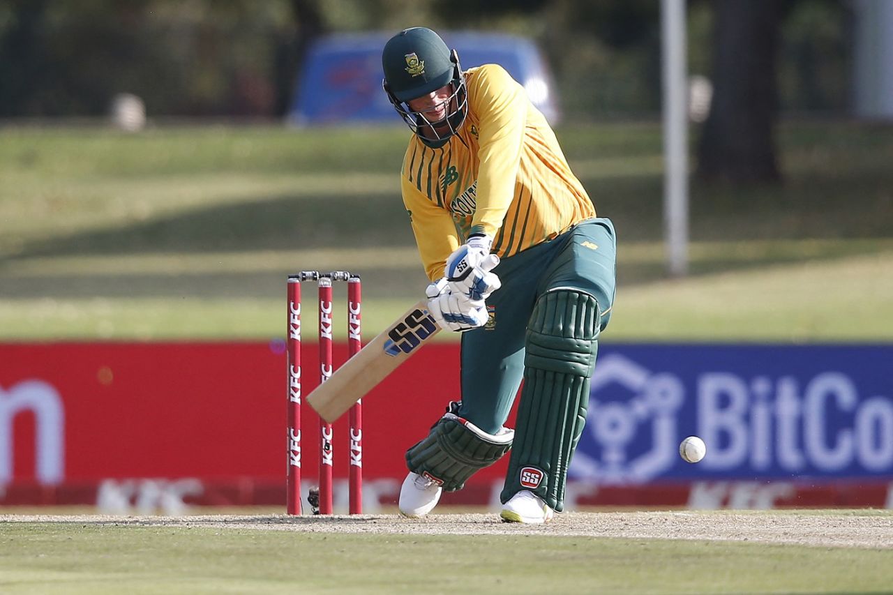Rassie van der Dussen attempts to go big, South Africa vs Pakistan, 3rd T20I, Centurion, April 14, 2021r