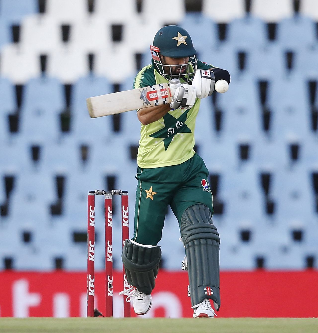 Mohammad Rizwan shapes to play a pull, South Africa vs Pakistan, 3rd T20I, Centurion, April 14, 2021r