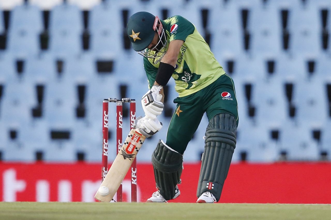 Babar Azam drives, South Africa vs Pakistan, 3rd T20I, Centurion, April 14, 2021r