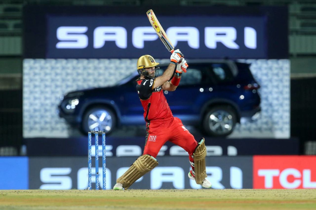 Glenn Maxwell made his first IPL fifty since 2016 Sunrisers Hyderabad vs Royal Challengers Bangalore, IPL 2021, April 14 2021