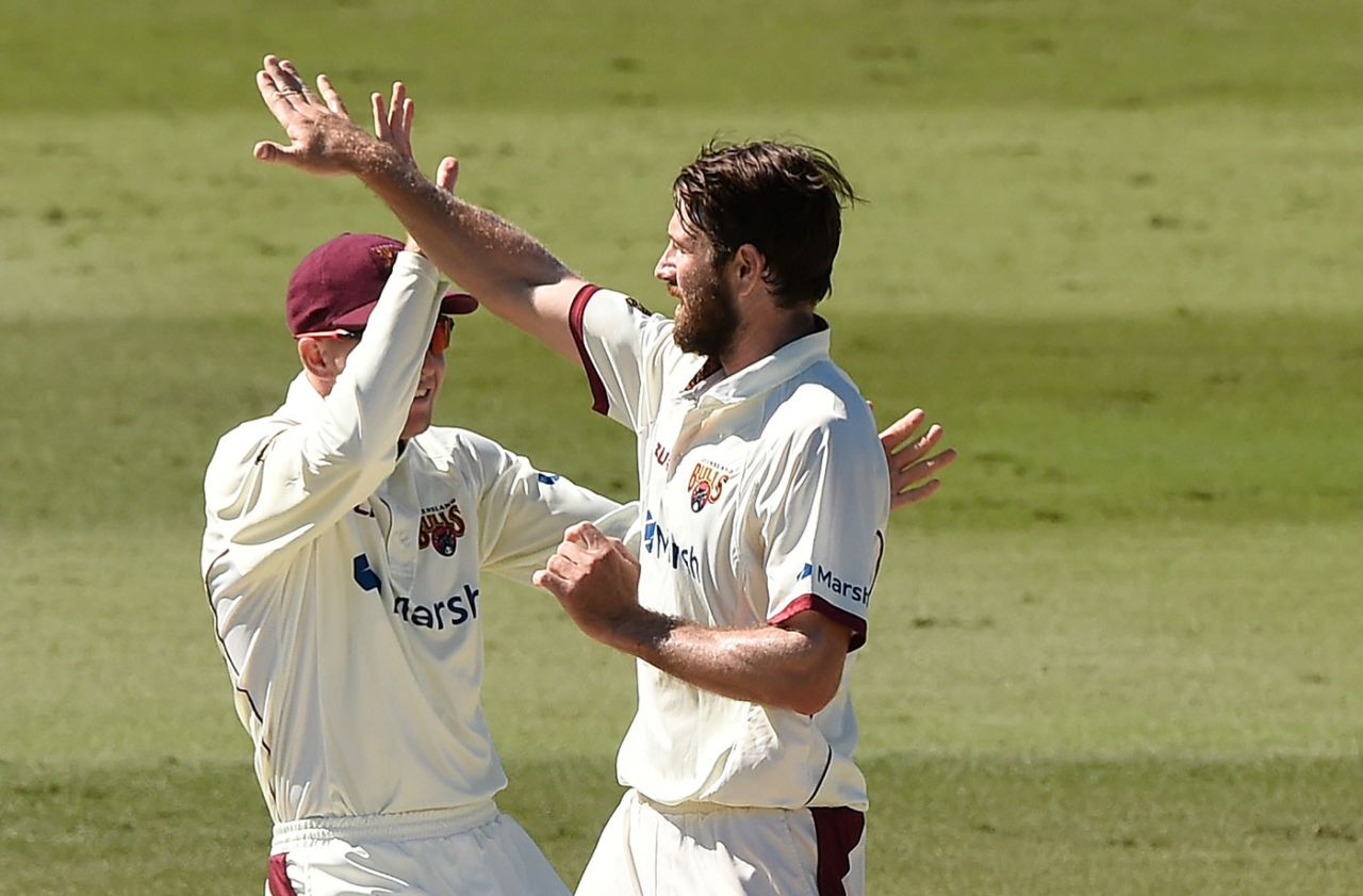 Michael Neser made the first breakthrough for Queensland, Queensland vs New South Wales, Sheffield Shield final, Allan Border Field, April 15, 2021