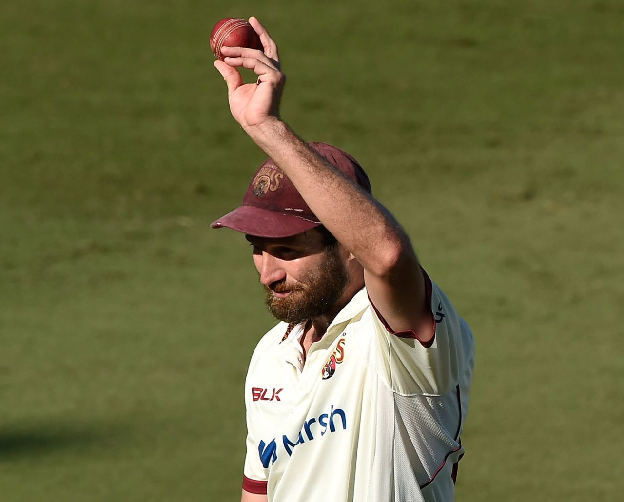 Michael Neser walks off after his five-wicket haul, Queensland vs New South Wales, Sheffield Shield final, Allan Border Field, April 15, 2021