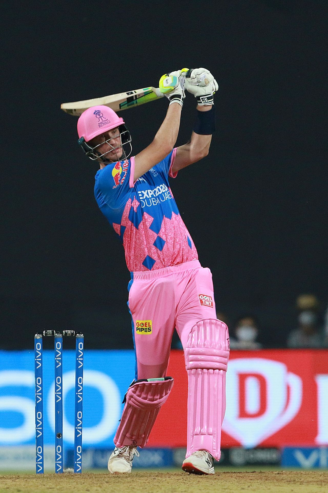 Chris Morris muscles a six over midwicket, Delhi Capitals vs Rajasthan Royals, IPL 2021, Mumbai, April 15, 2021