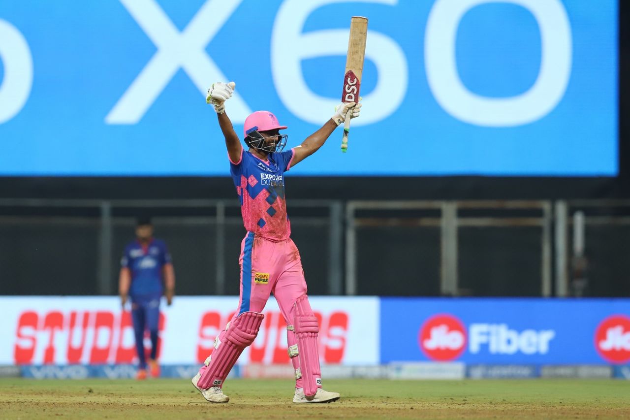 Jaydev Unadkat celebrates Rajasthan Royals' thrilling win, Delhi Capitals vs Rajasthan Royals, IPL 2021, Mumbai, April 15, 2021