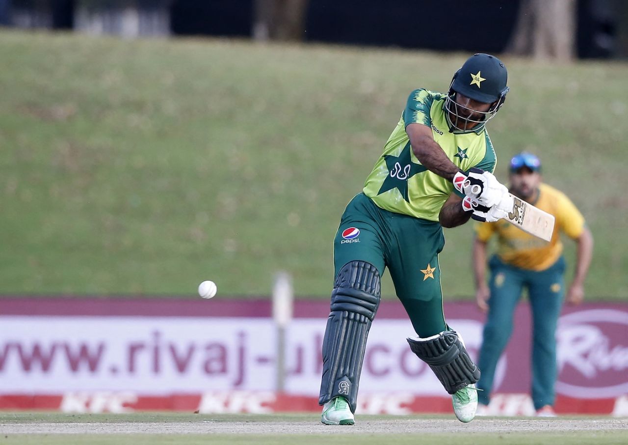 Fakhar Zaman lines up a big hit, South Africa vs Pakistan, 4th T20I, Centurion, April 16, 2021