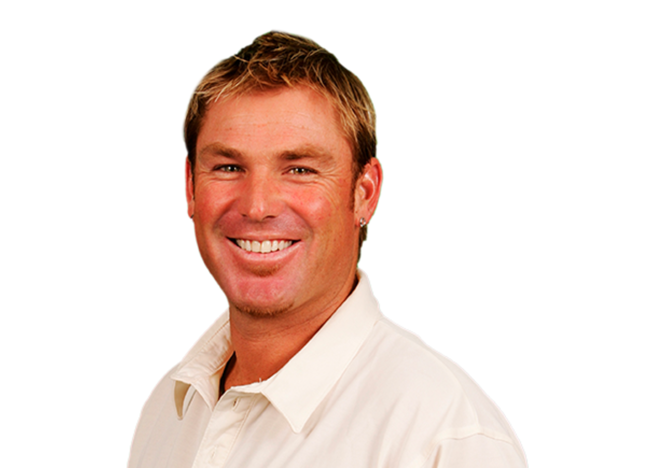 Shane Warne player page headshot cutout, 2021