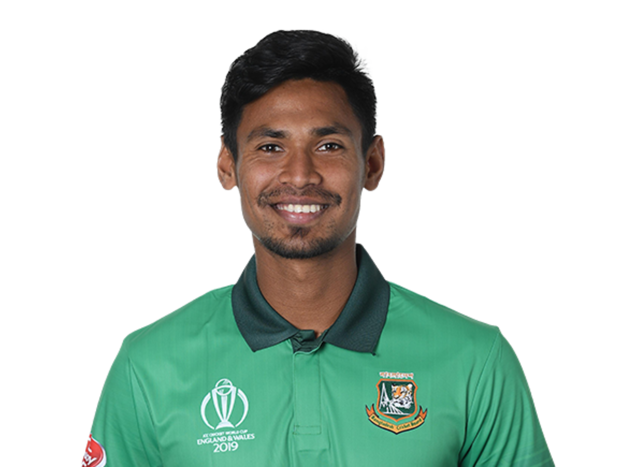 Mustafizur Rahman player page headshot cutout, 2021