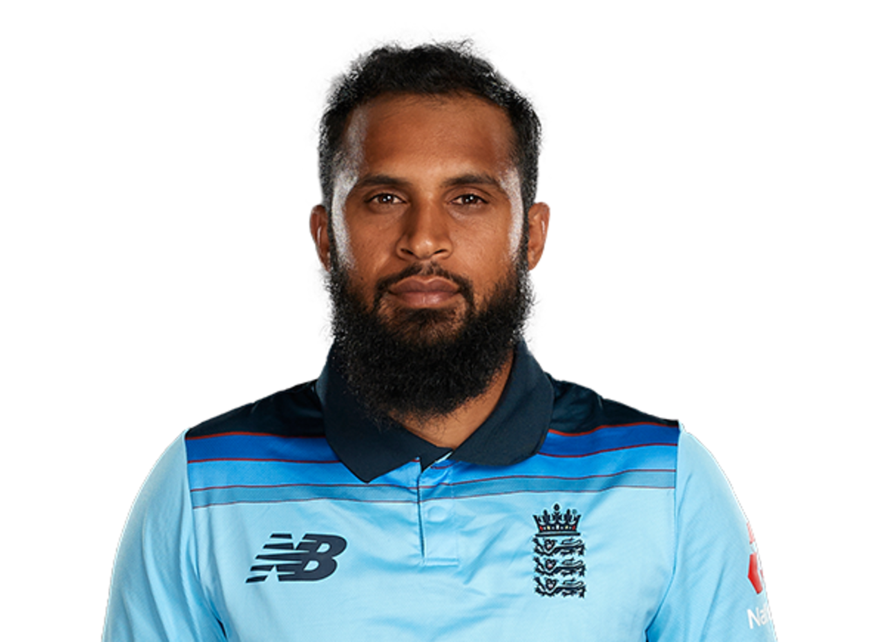 Adil Rashid player page headshot cutout, 2021