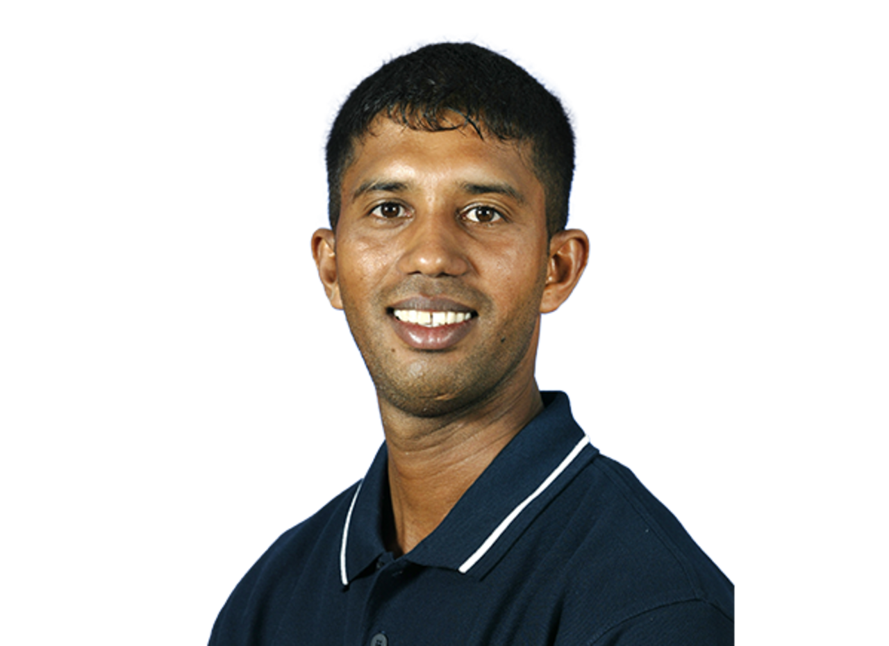 Kumar Dharmasena player page headshot cutout, 2021