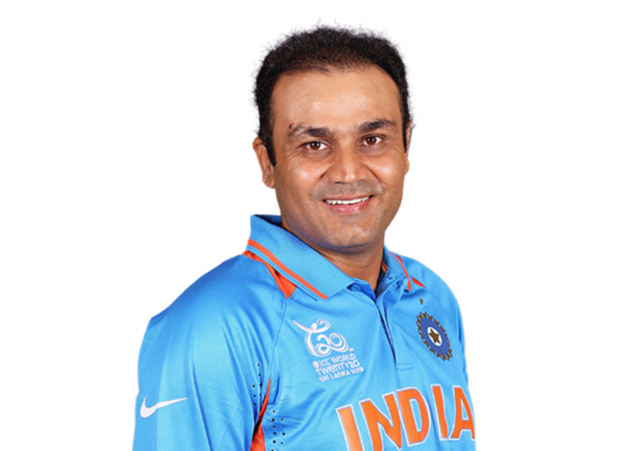 Virender Sehwag player page headshot cutout, 2021
