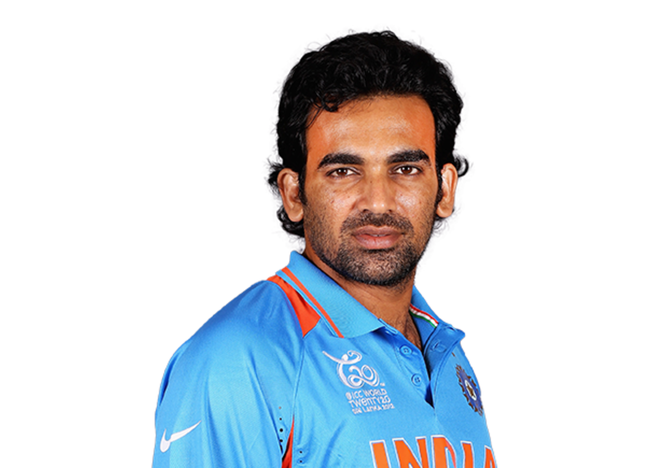 Zaheer Khan player page headshot cutout, 2021