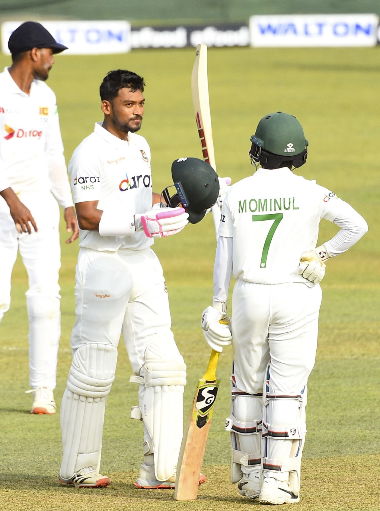Najmul Hossain Shanto completed his maiden Test century, Sri Lanka vs Bangladesh, 1st Test, Pallekele, 1st day, April 21, 2021