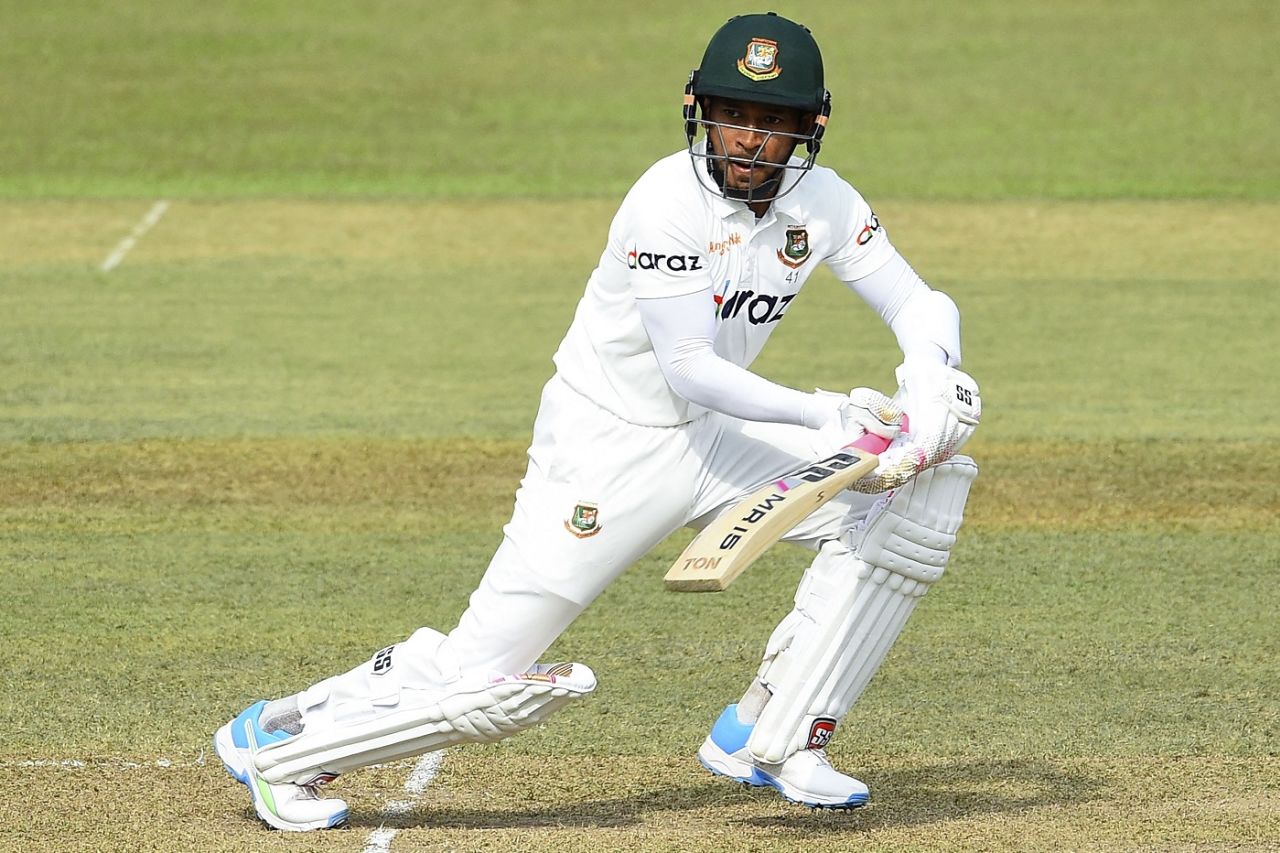 Mushfiqur Rahim guides one behind point, Sri Lanka vs Bangladesh, 1st Test, Pallekele, 2nd day, April 22, 2021