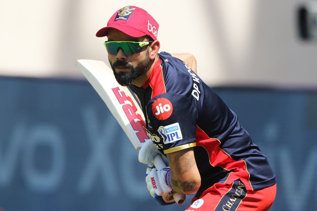 Virat Kohli warms up ahead of the match, Chennai Super Kings vs Royal Challengers Bangalore, IPL 2021, Mumbai, April 25, 2021