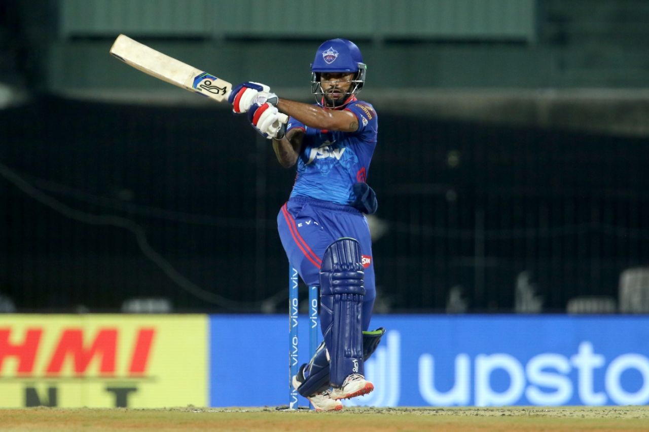 Shikhar Dhawan hit 28 off 26, Delhi Capitals vs Sunrisers Hyderabad, IPL 2021, Chennai, April 25, 2021