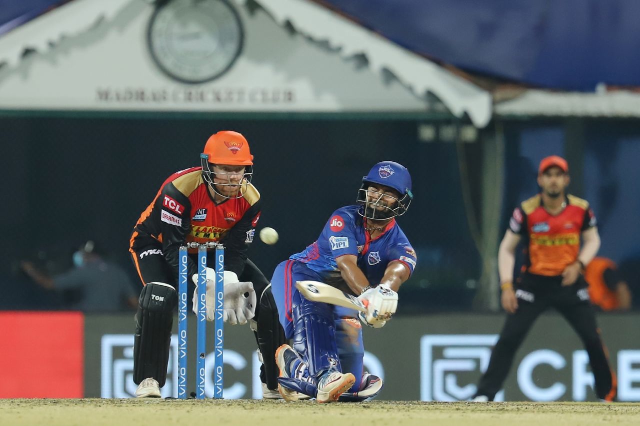 Rishabh Pant brings out a "no-look" shot, Delhi Capitals vs Sunrisers Hyderabad, IPL 2021, Chennai, April 25, 2021