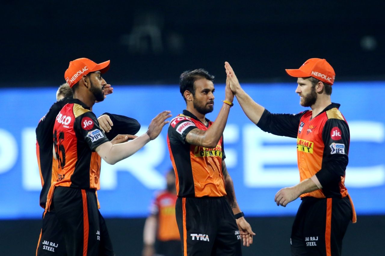 Siddarth Kaul and Kane Williamson combined to see the end of Shimron Hetmyer, Delhi Capitals vs Sunrisers Hyderabad, IPL 2021, Chennai, April 25, 2021