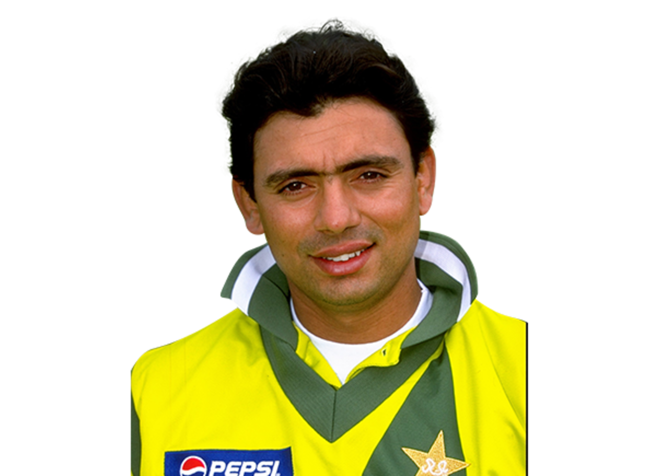 Saqlain Mushtaq player page headshot cutout, 2021