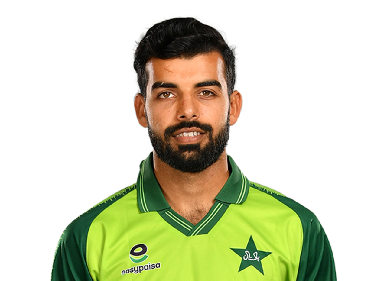Shadab Khan player page headshot cutout, 2021