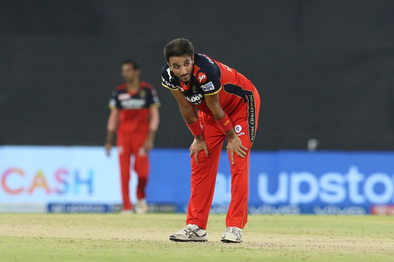 Harshal Patel was smashed for 22 in the final over, Punjab Kings vs Royal Challengers Bangalore, IPL 2021, Ahmedabad, April 30, 2021