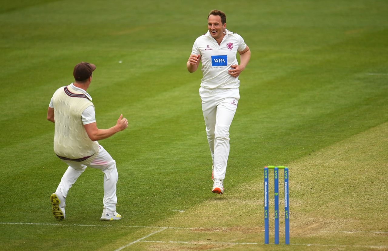 Josh Davey made key breakthroughs, Somerset vs Middlesex, LV= County Championship, Taunton, 3rd day, May 1, 2021