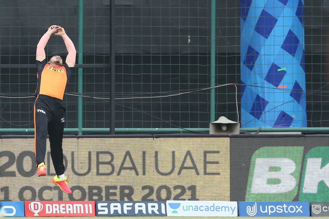 Abdul Samad takes a blinder to remove Sanju Samson, Rajasthan Royals vs Sunrisers Hyderabad, IPL 2021, Delhi, May 2, 2021