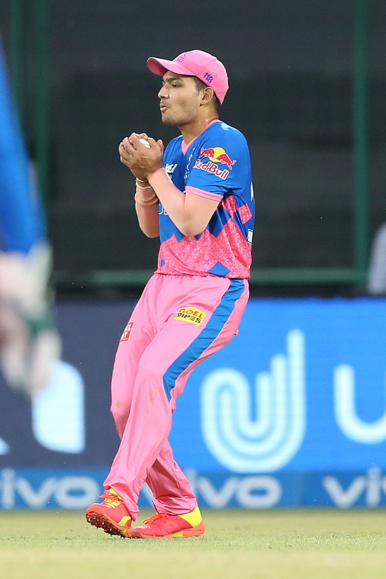 Anuj Rawat takes a catch to dismiss Mohammad Nabi, Rajasthan Royals vs Sunrisers Hyderabad, IPL 2021, Delhi, May 2, 2021