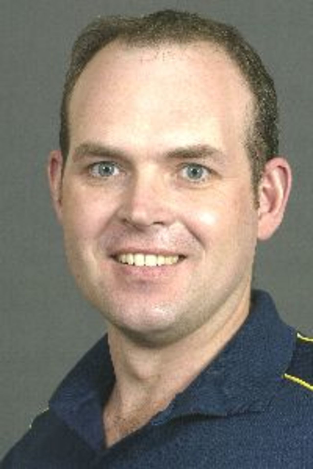 Portrait of Simon Fry, umpire, August 2002