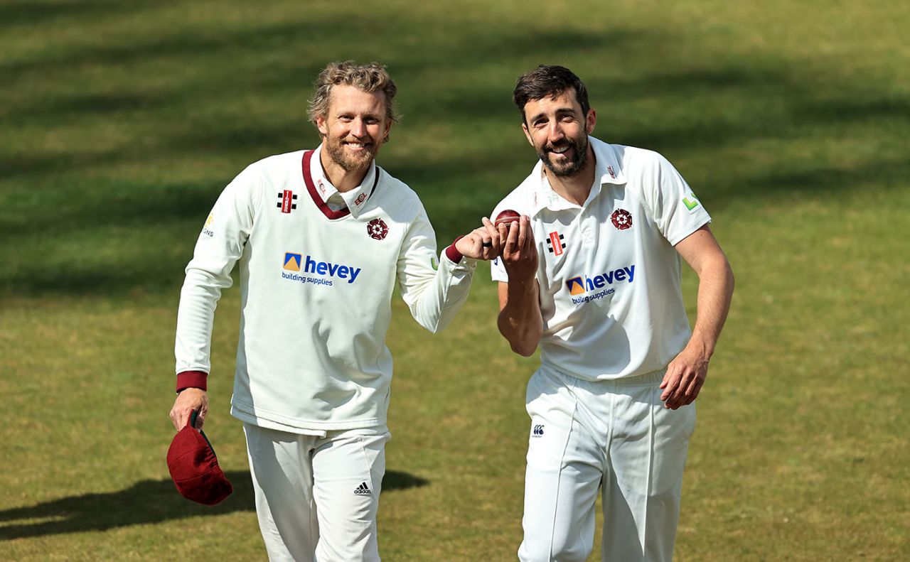 Gareth Berg and Ben Sanderson took five wickets each, LV= Insurance County Championship, Northamptonshire vs Sussex, 1st day, Wantage Road, May 6, 2021