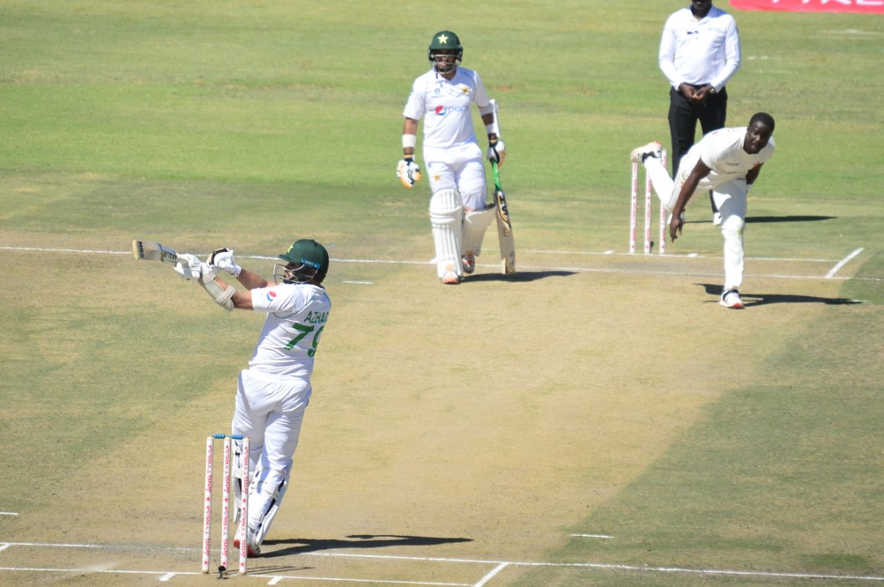 Azhar Ali hooks one away, Zimbabwe vs Pakistan, 2nd Test, Harare, 1st day, May 7, 2021