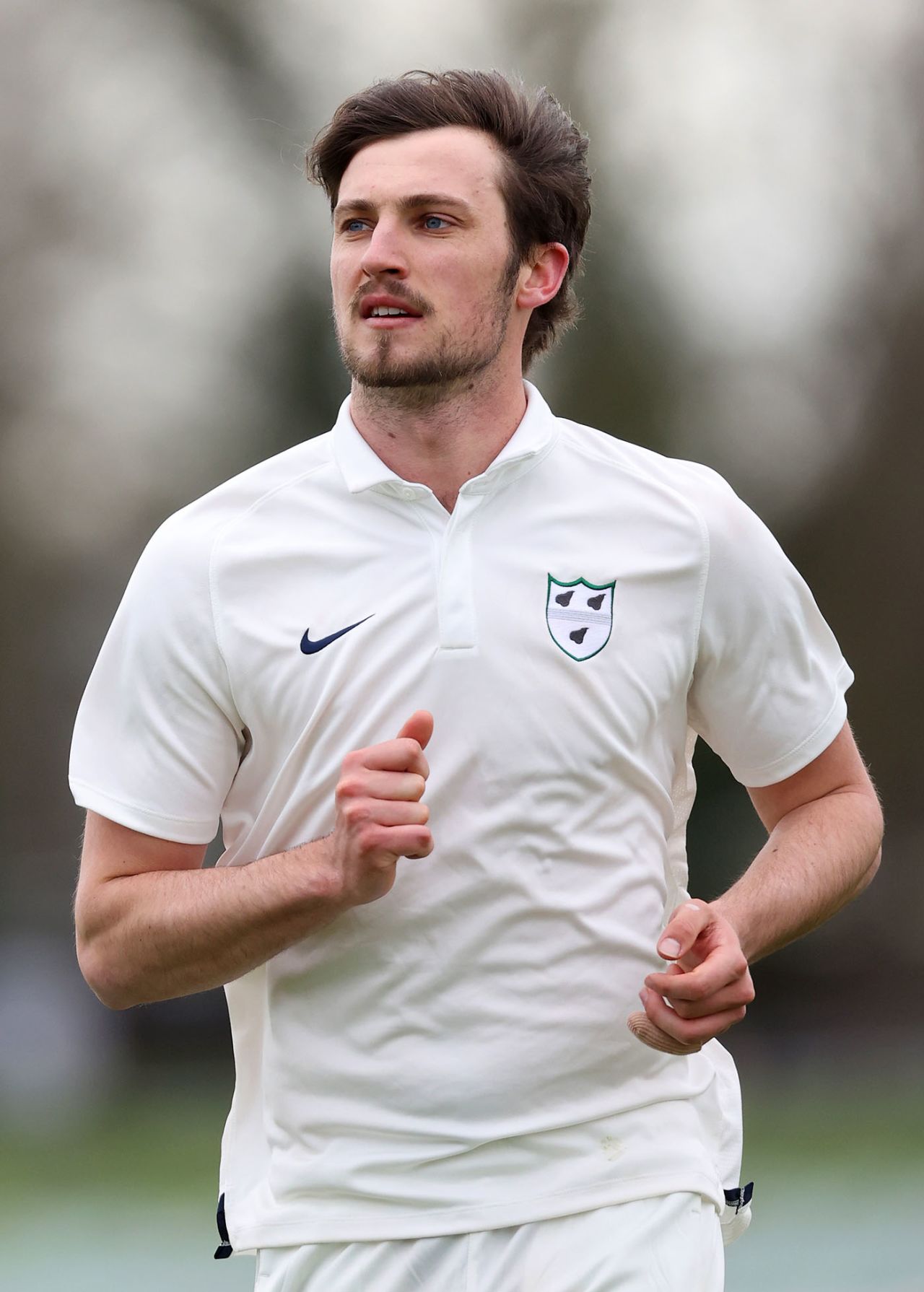 Ed Barnard of Worcestershire looks on during a pre-season warm-up match against Kent, Canterbury, April 02, 2021