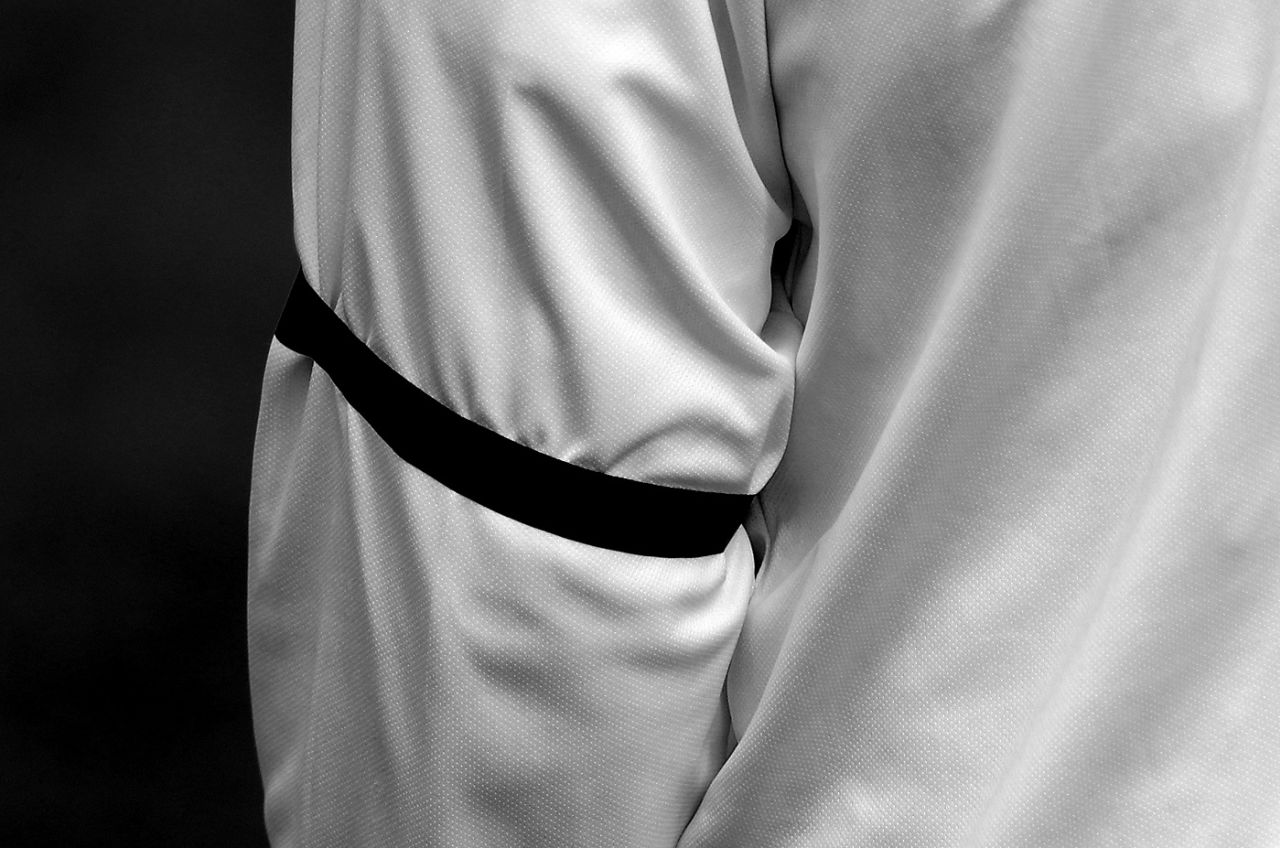 A player wears a black arm band in remembrance of Prince Philip at Emirates Old Trafford, Manchester, April 9, 2021