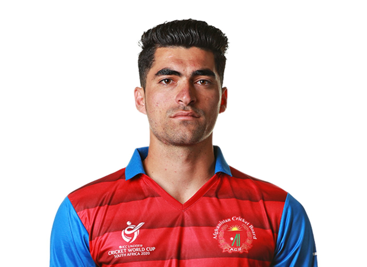 Ibrahim Zadran player page headshot cutout, 2021