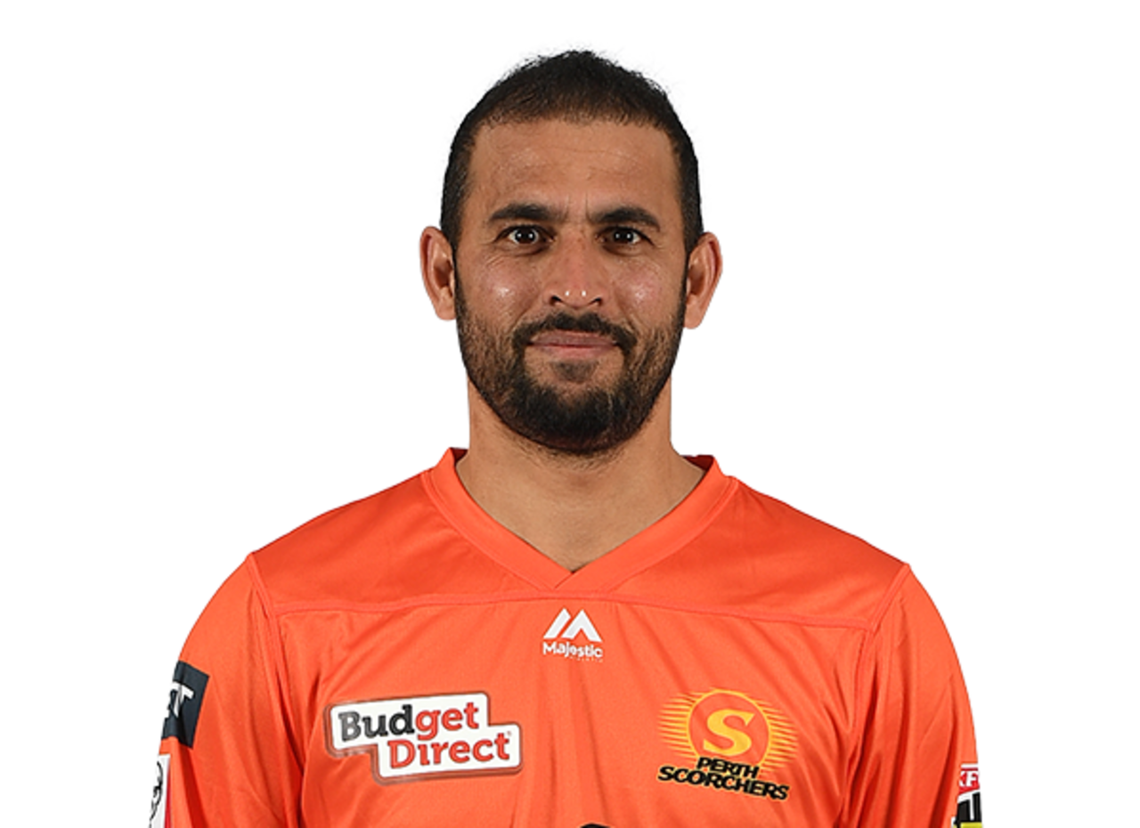 Fawad Ahmed player page headshot cutout, 2021
