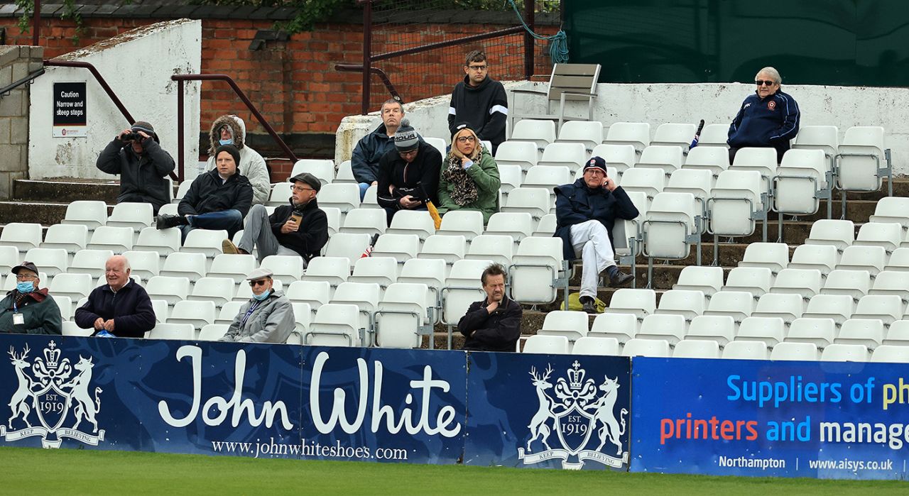 Fans were allowed back in around the shires, Northamptonshire vs Lancashire, LV= Insurance Championship, Wantage Road, 1st day, May 20, 2021