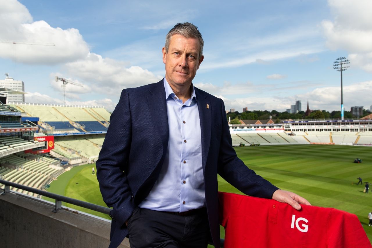 Ashley Giles, England men's director of cricket, at Edgbaston
