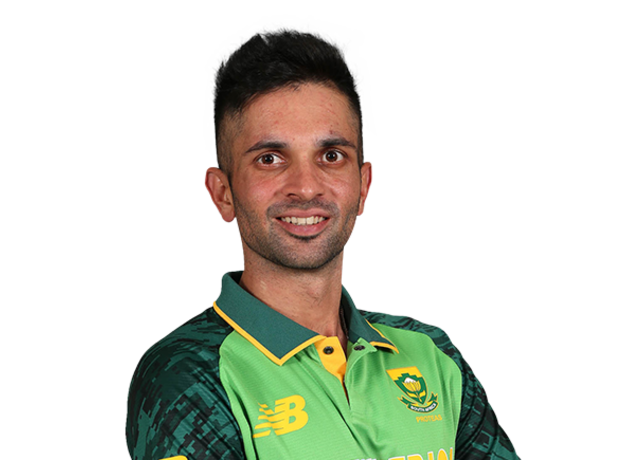 Keshav Maharaj player page headshot cutout, 2021