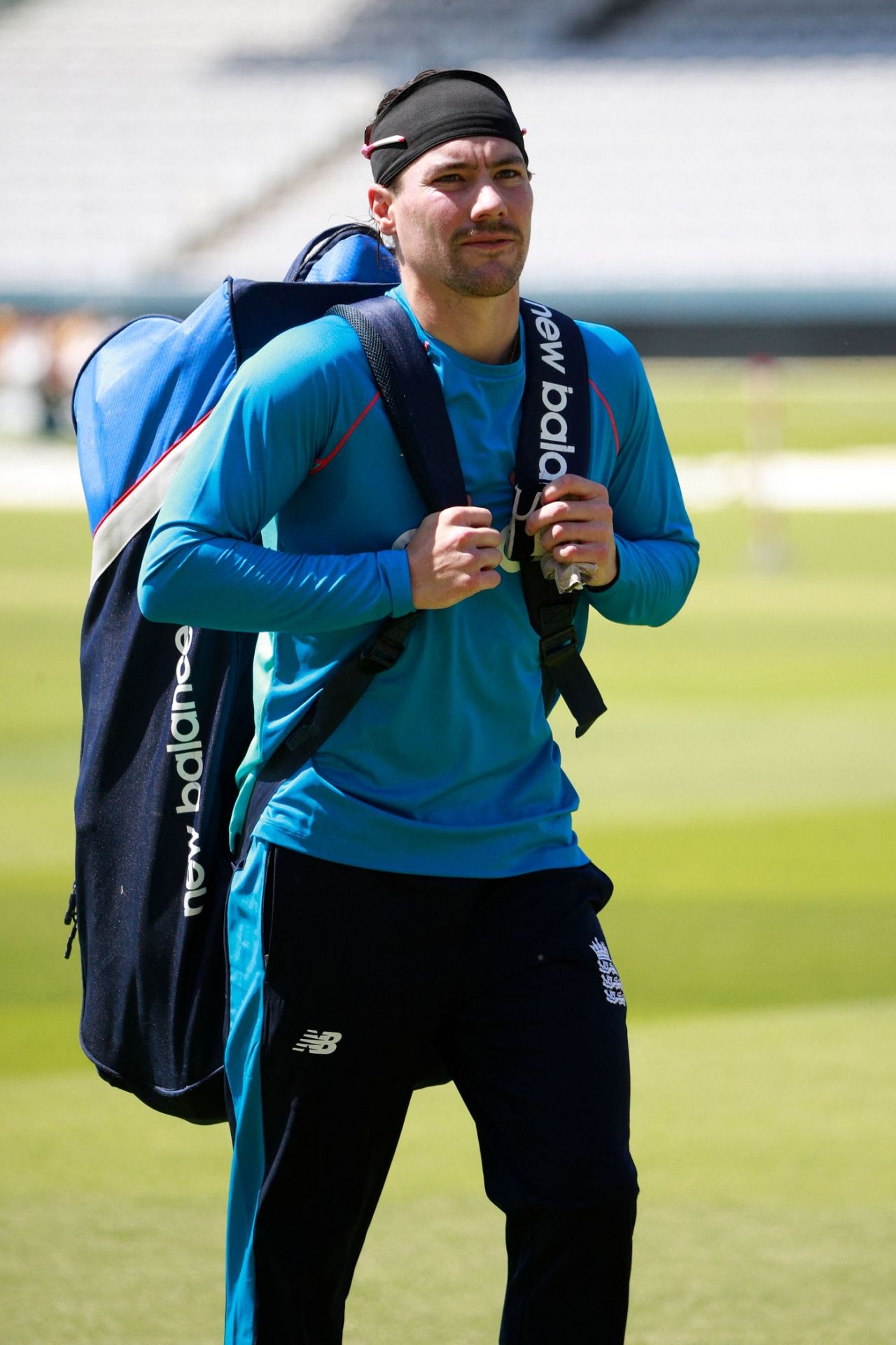 Rory Burns arrives at the Lord's nets, Lord's, May 31, 2021