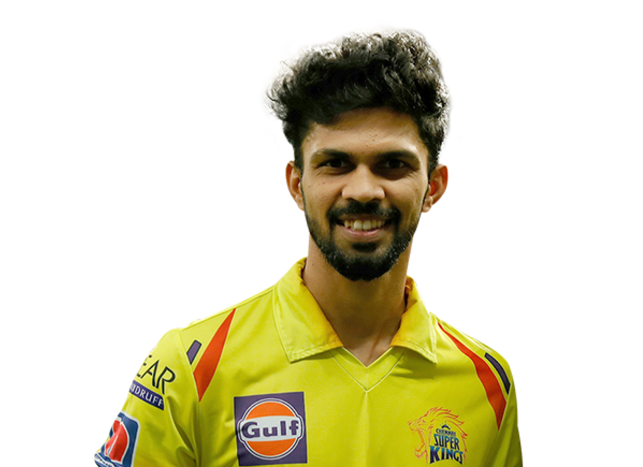 Ruturaj Gaikwad player page headshot cutout, 2021