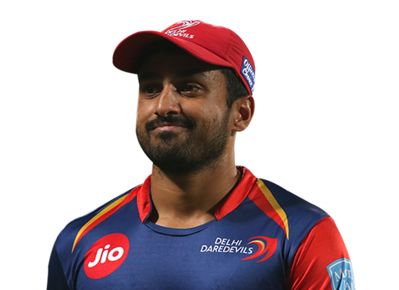 Karun Nair player page headshot cutout, 2021